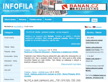 Tablet Screenshot of infofila.cz